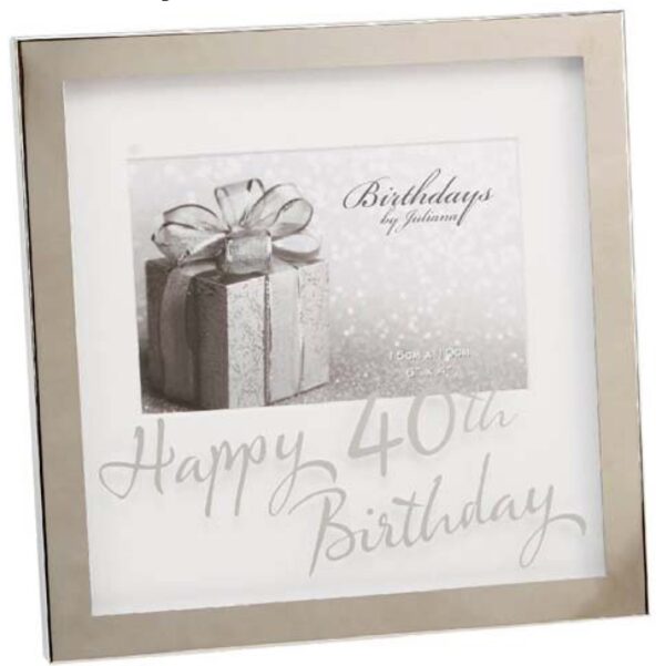 40th Birthday Box Frame - 6 x 4