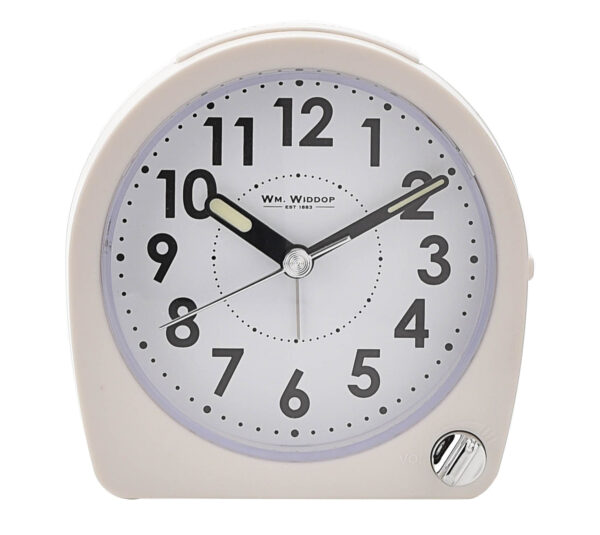 5375 Round Alarm Clock with Light & Snooze