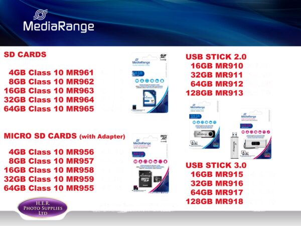 MediaRange - SD Cards, USB Sticks, Micro SD Cards