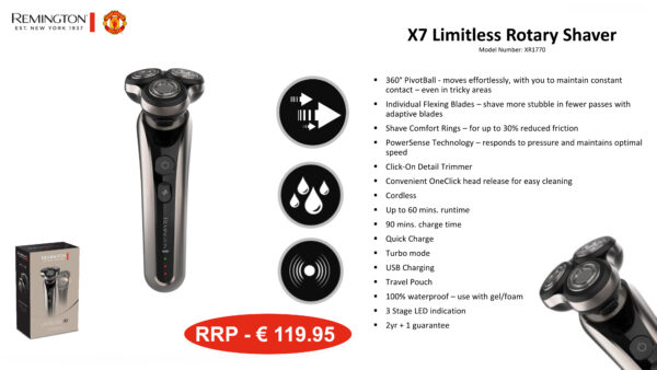 Remington Limitless X7 Rotary Shaver - XR1770