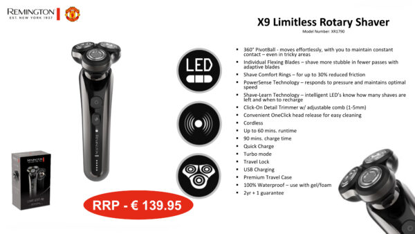 Remington Limitless X9 Rotary Shaver XR1790