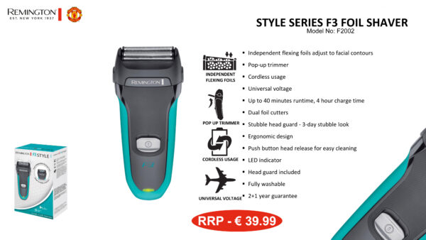 Remington F2 Style Series Foil Shaver F2002