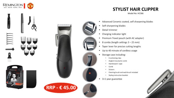 Remington Stylist Hair Clipper HC366/367