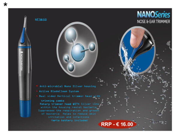 Remington Nano Series Nose and Ear Trimmer NE3850