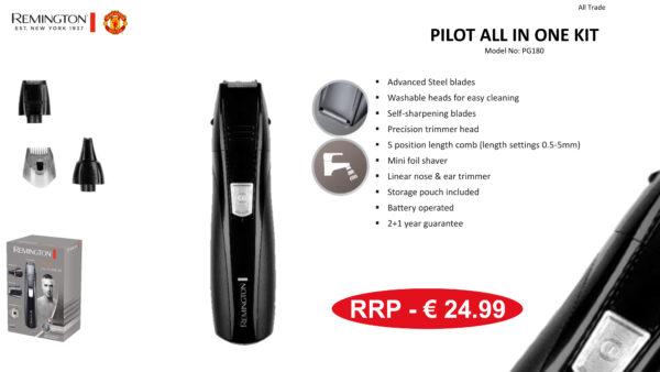 Remington Pilot Personal Groomer Kit PG180