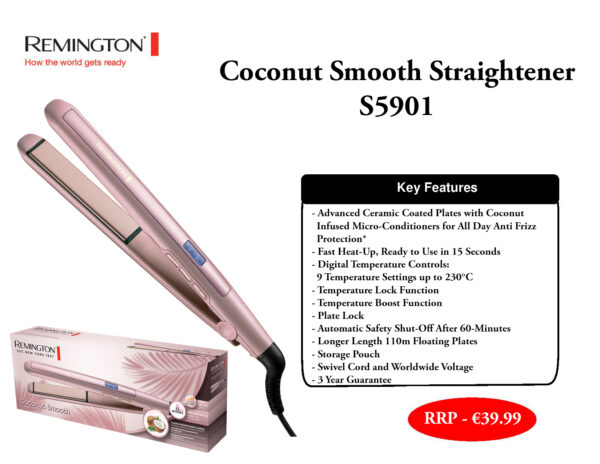 Remington Coconut Smooth Straightener - S5901