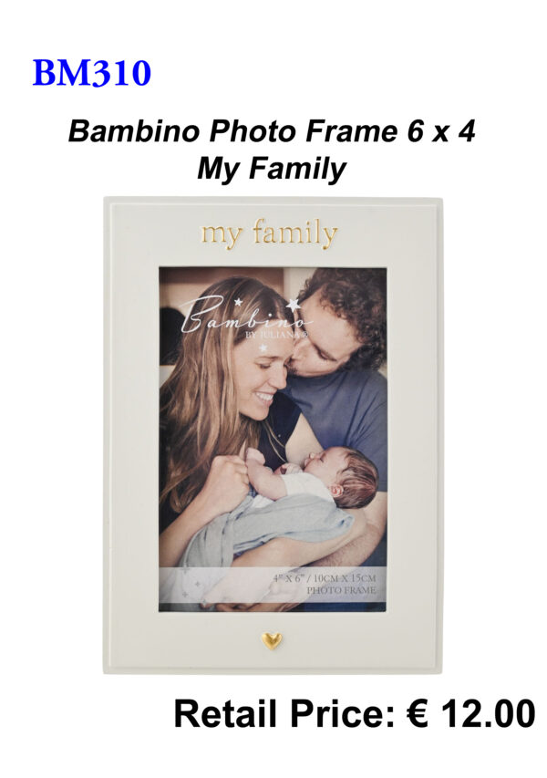 BM310 Bambino My Family 6x4 Photo Frame