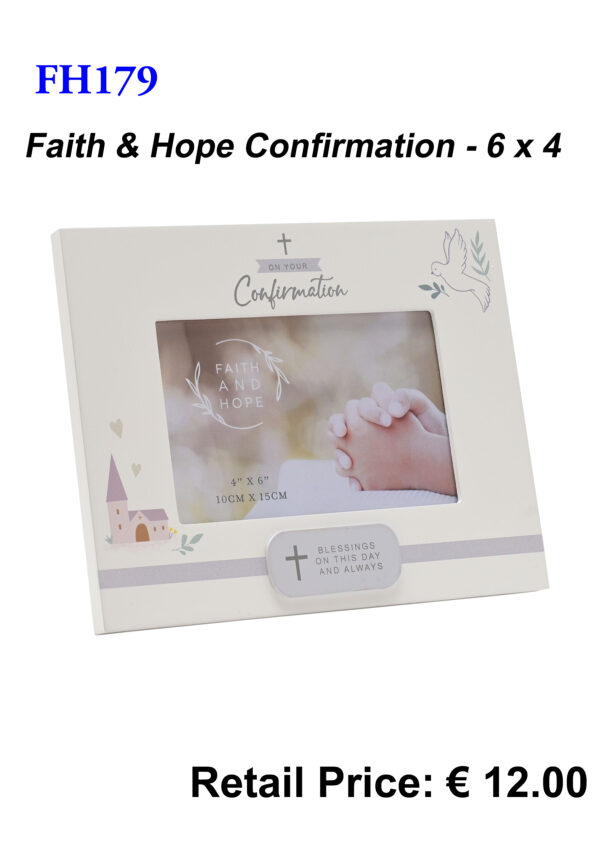 Confirmation - Faith & Hope 6x4 Photo Frame