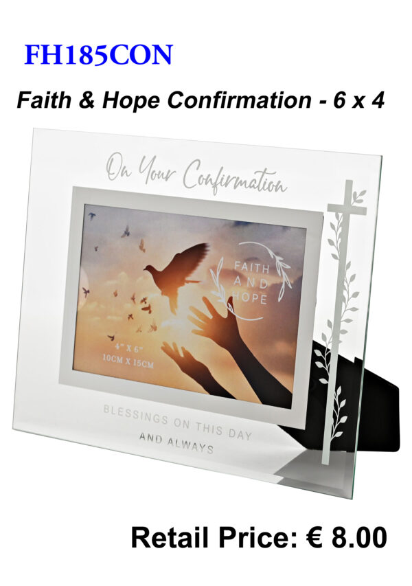 Confirmation 6x4 Glass Photo Frame