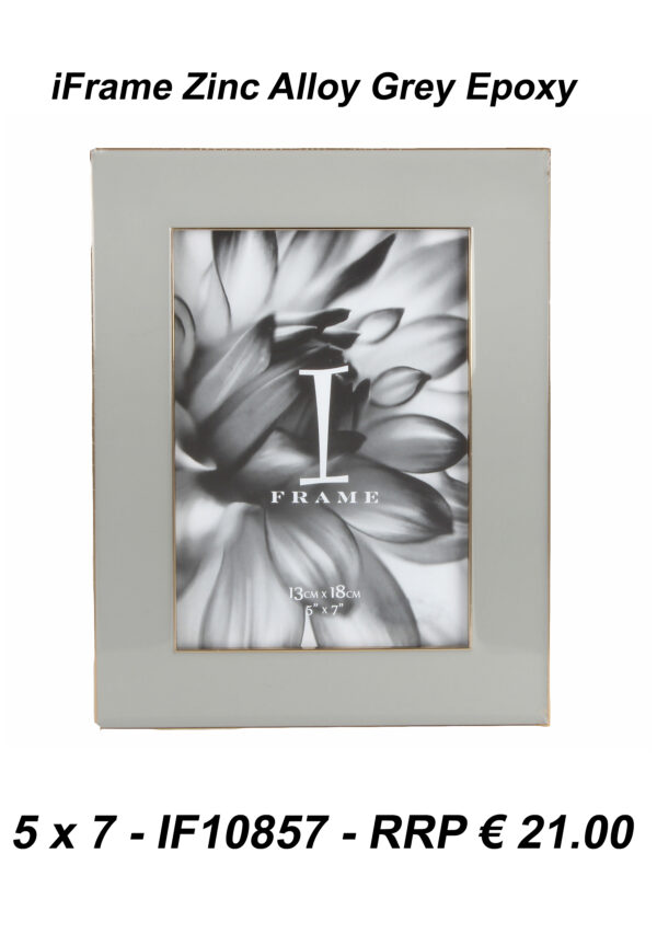 iFrame Zinc Alloy Grey Epoxy 5x7 Frame