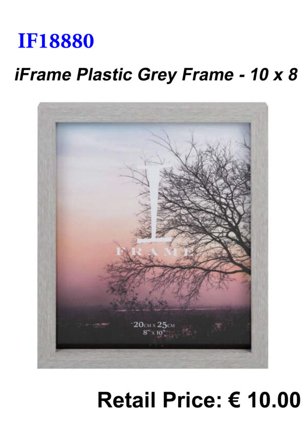 iFrame Plastic Grey Frame 10x8