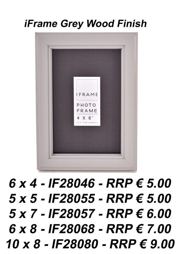 iFrame Grey Wood Finish Frame