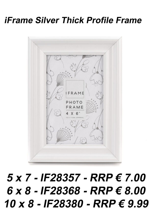 iFrame Silver Thick Profile Frame