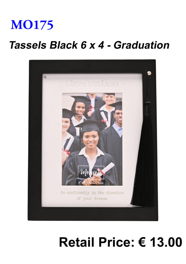 Graduation Tassels 6x4 Black Frame