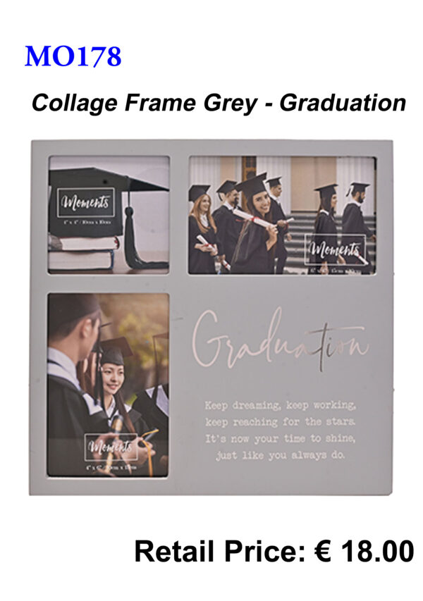 Graduation Collage Grey Frame