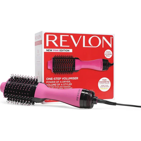 REVLON Salon One-Step Hair Dryer and Volumiser - New Pink Edition