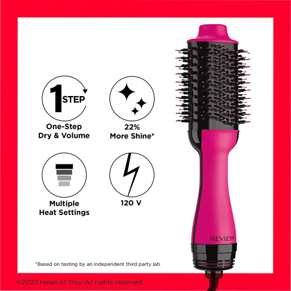 REVLON Salon One-Step Hair Dryer and Volumiser - New Pink Edition - Image 5