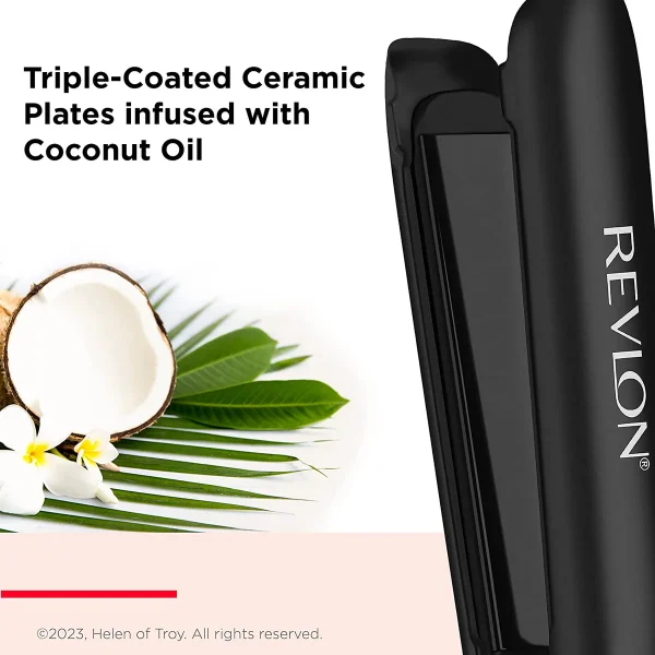 REVLON SmoothStay 1” Coconut Oil-Infused Straightener - Image 4