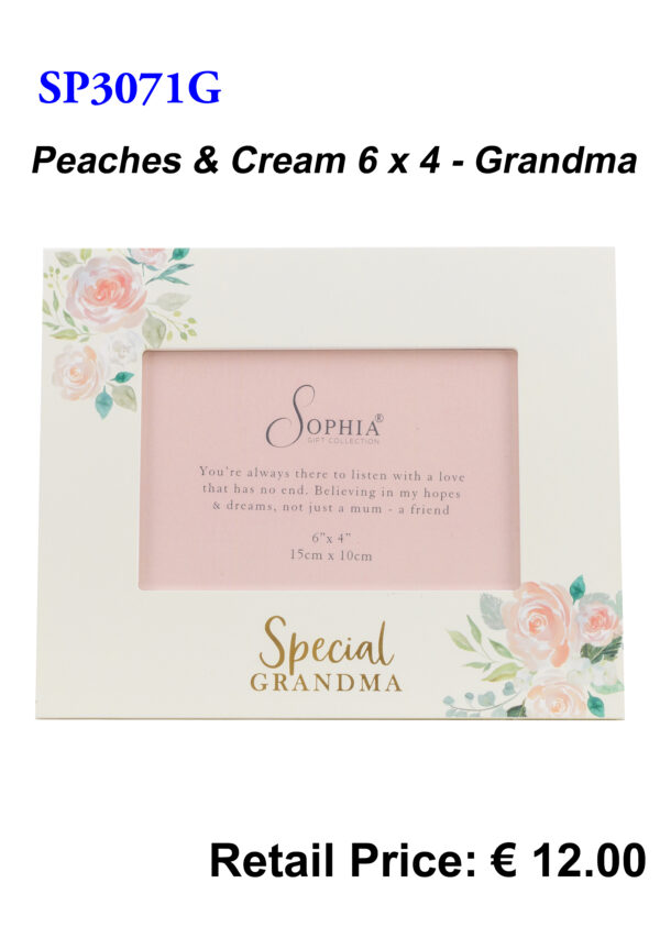 Grandma - Peaches & Cream 6x4 Frame