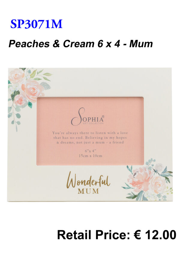 Mum - Peaches & Cream 6x4 Frame