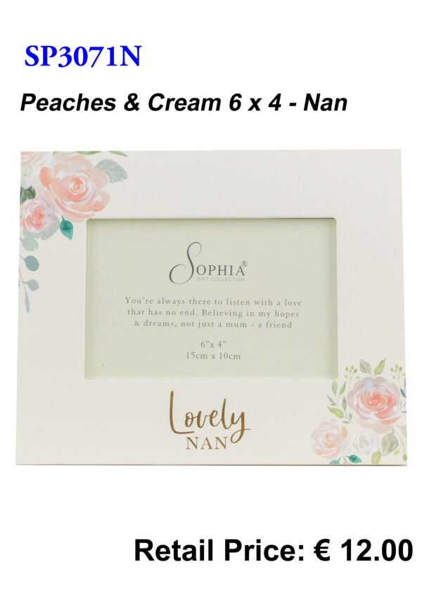 Nan - Peaches & Cream 6x4 Frame