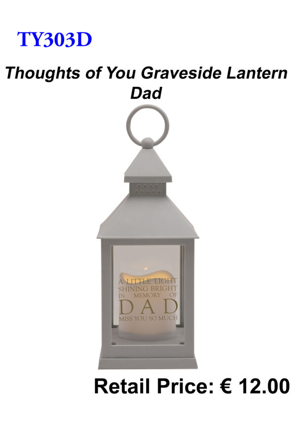 Dad Graveside Lantern